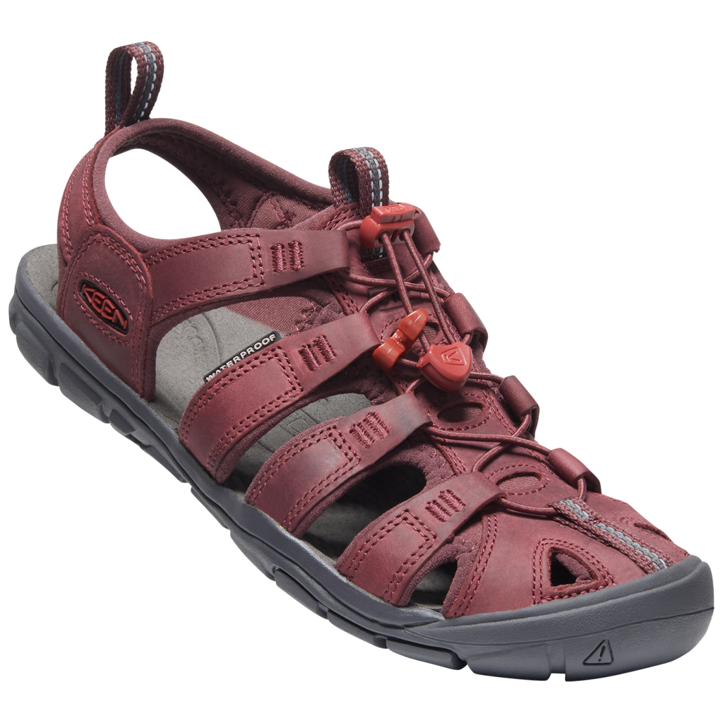 KEEN W Clearwater CNX Leather Trekkingsandalen in ROT