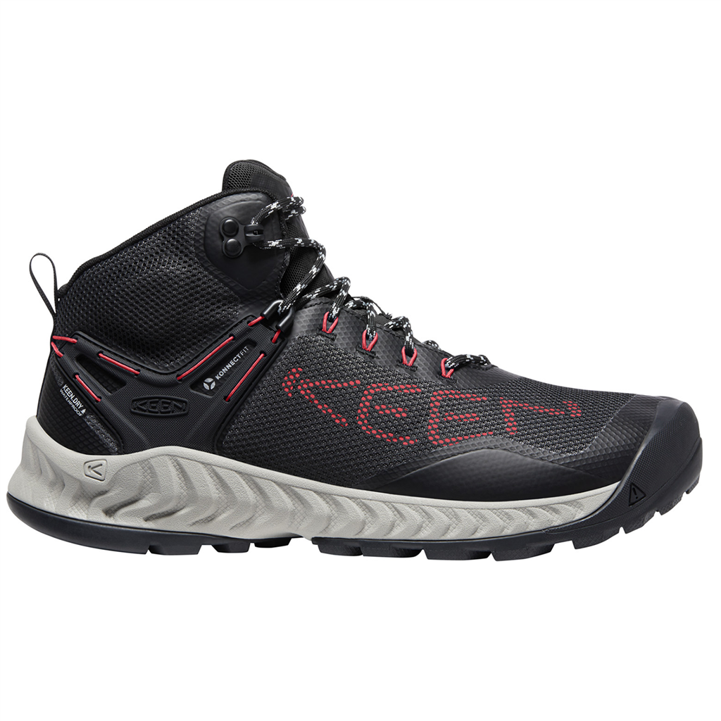 KEEN M Nxis Evo Mid WP Wander-/Trekkingschuhe halbhoch in SCHWARZ