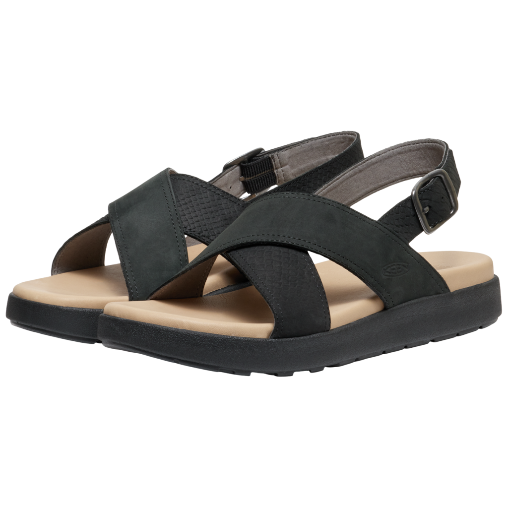 KEEN W Elle Luxe Cross Strap Freizeitsandalen in SCHWARZ