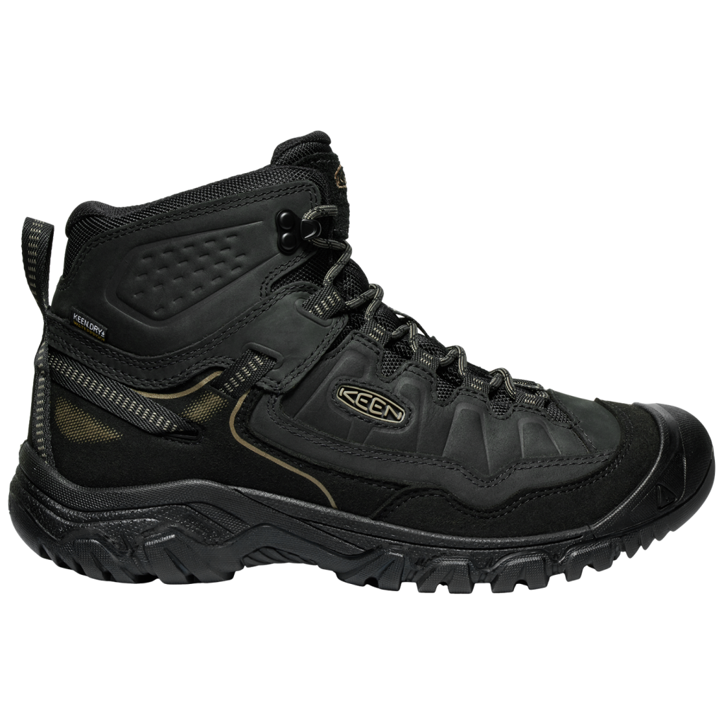 KEEN M Targhee IV Mid WP Wander-/Trekkingschuhe halbhoch in SCHWARZ