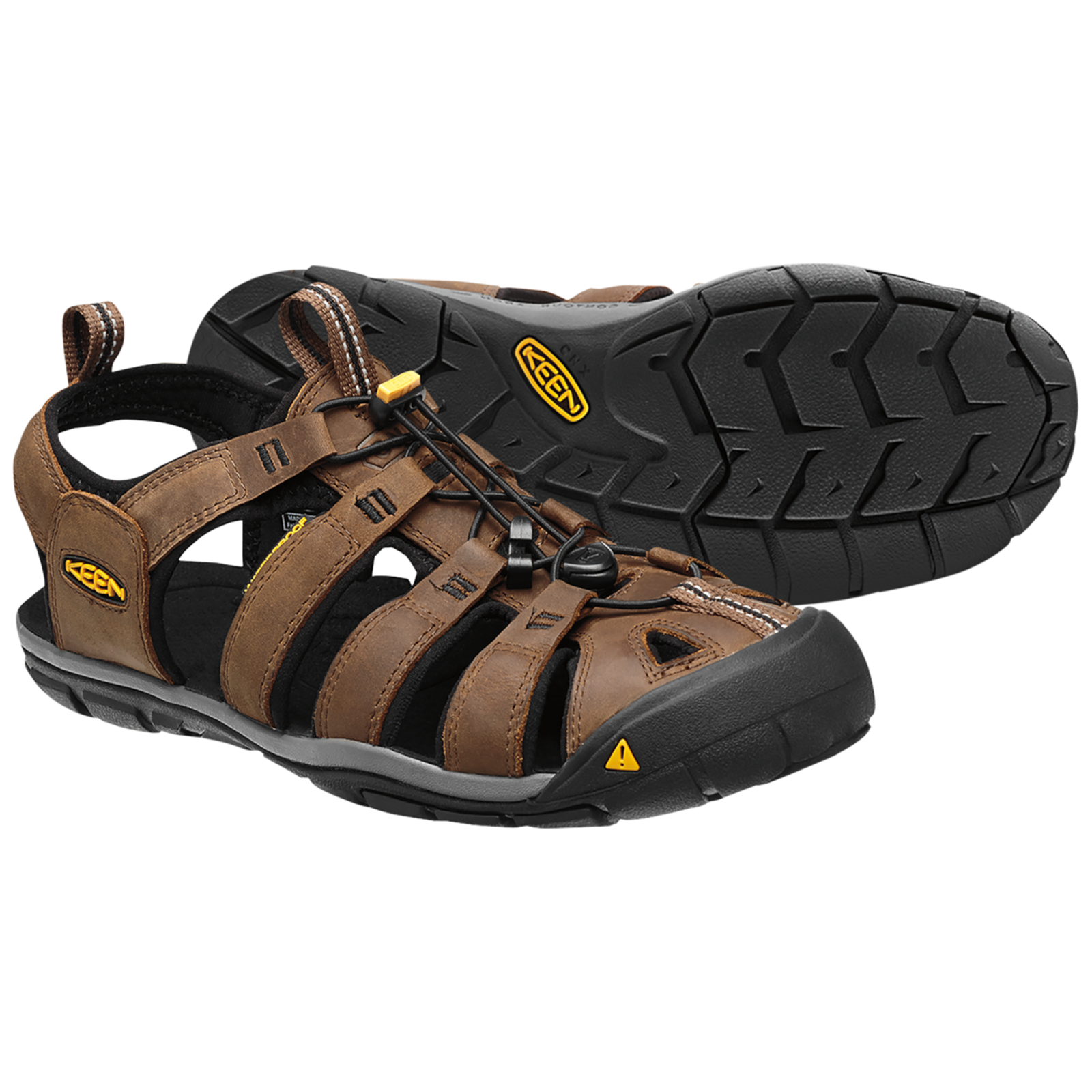 KEEN M Clearwater CNX Leather Trekkingsandalen in BRAUN