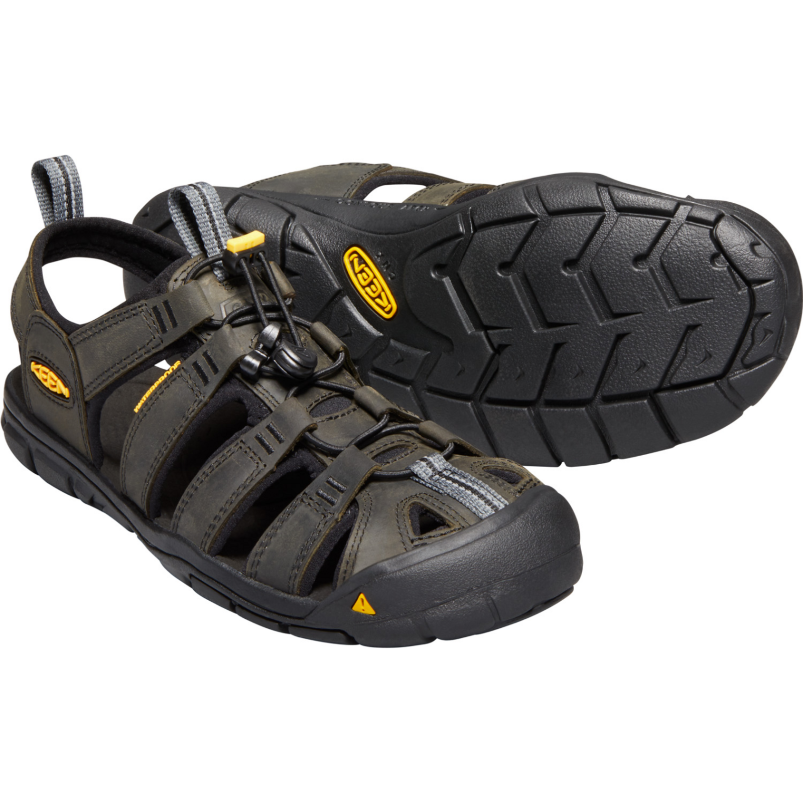 KEEN M Clearwater CNX Leather Trekkingsandalen in BRAUN