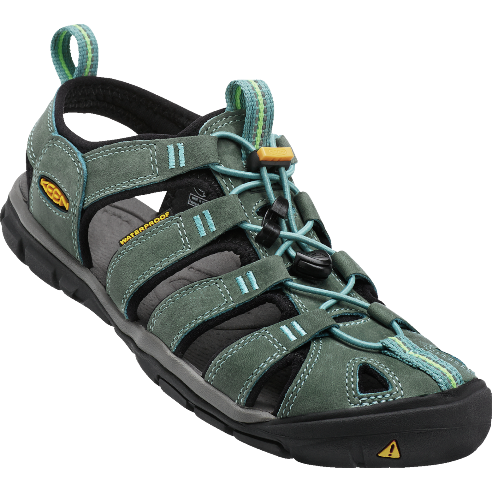 KEEN W Clearwater CNX Leather Trekkingsandalen in GRÜN