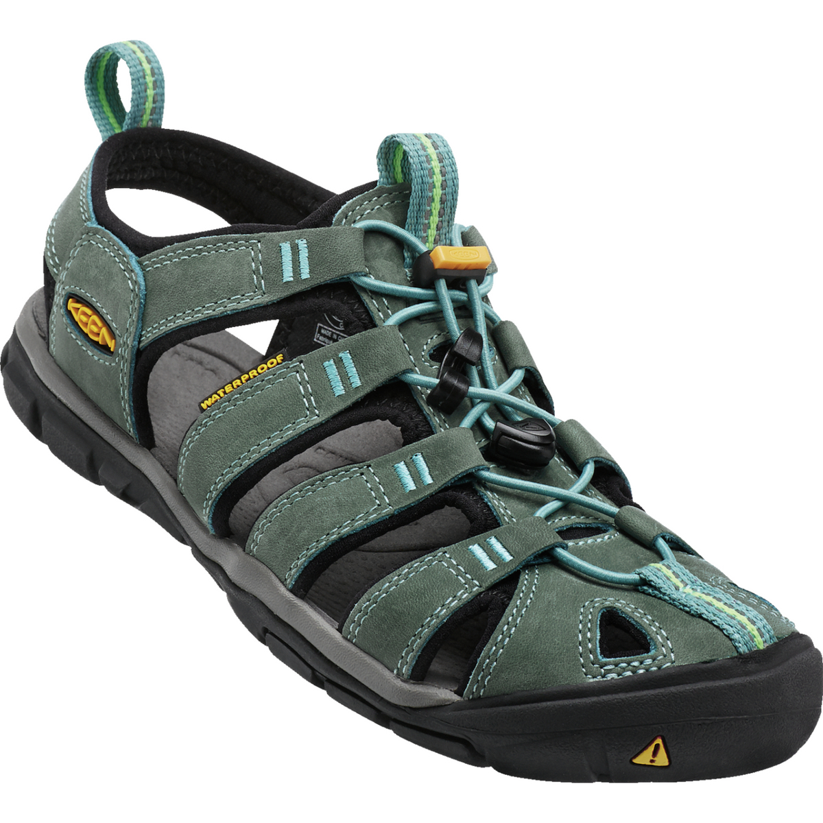 KEEN W Clearwater CNX Leather Trekkingsandalen in GRÜN