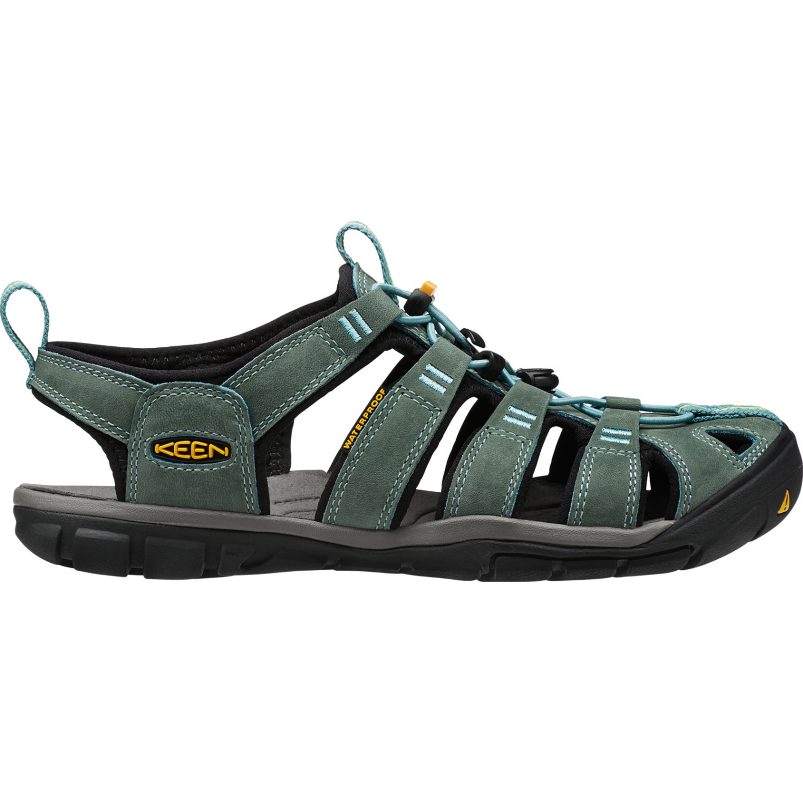 KEEN W Clearwater CNX Leather Trekkingsandalen in GRÜN