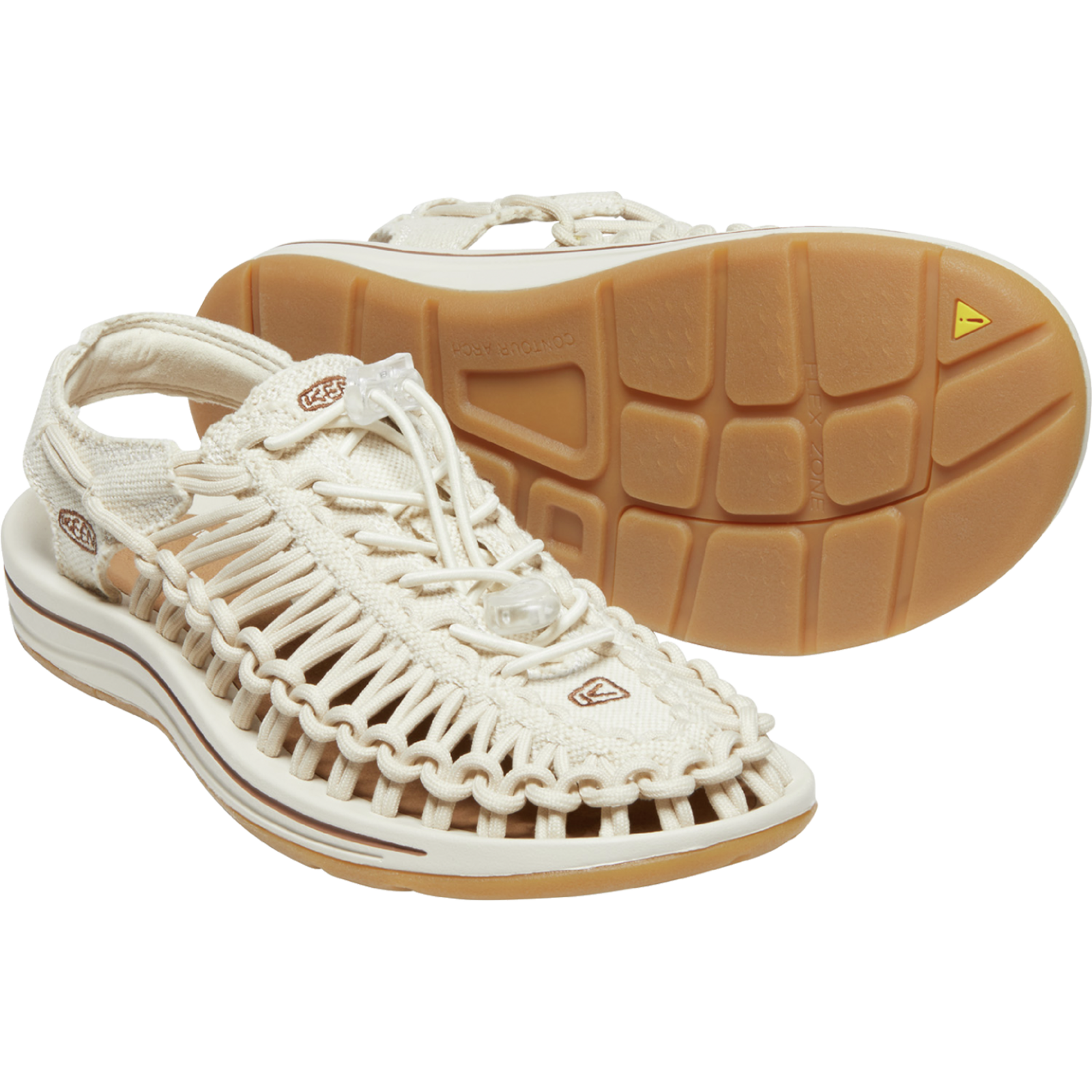 KEEN W Uneek Canvas Freizeitsandalen in BEIGE