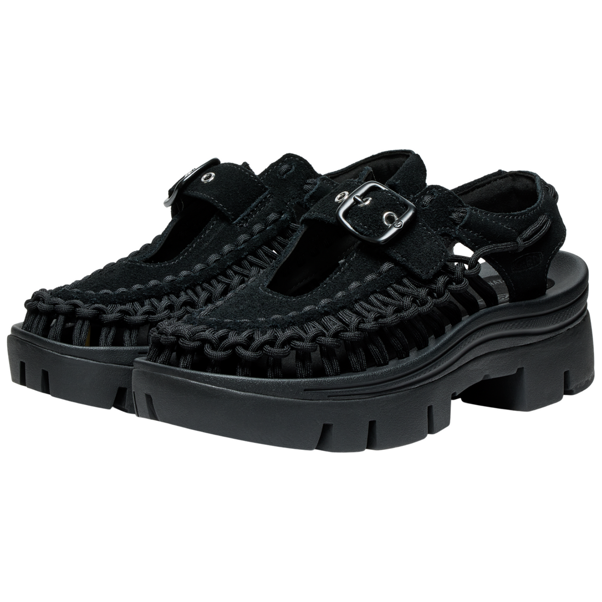 KEEN A Uneek PLT Mary Jane Freizeitsandalen in SCHWARZ