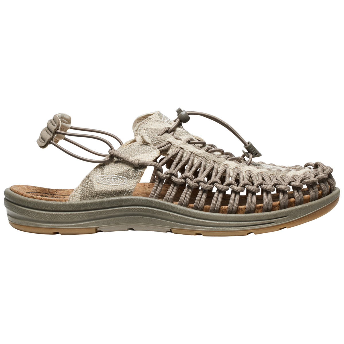 KEEN A Uneek II Convertible Canvas Freizeitsandalen in BEIGE