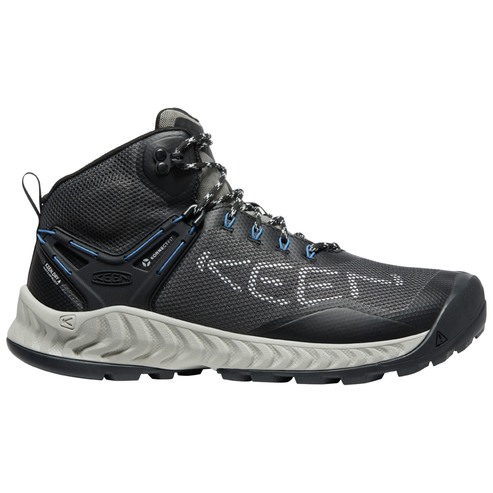 KEEN M Nxis Evo Mid WP Wander-/Trekkingschuhe halbhoch in GRAU