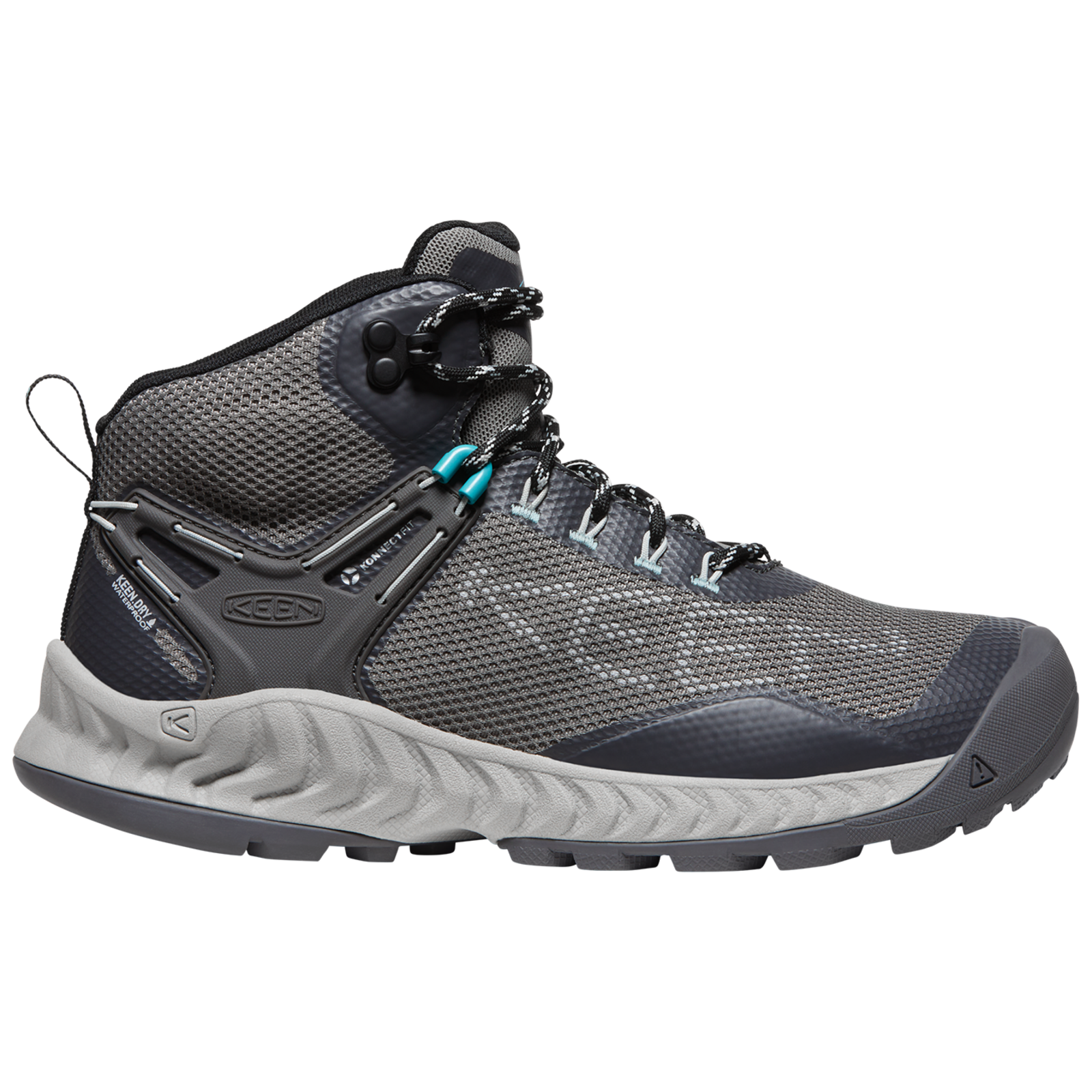 KEEN W Nxis Evo Mid WP Wander-/Trekkingschuhe halbhoch in GRAU