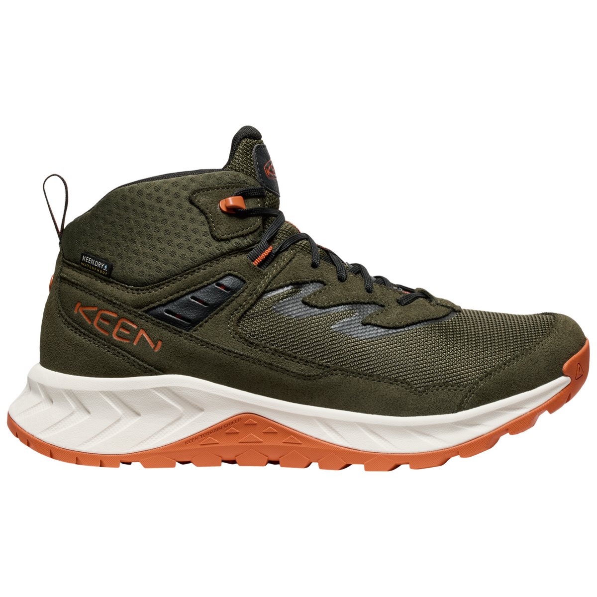 KEEN M Hightrail Mid WP Wander-/Trekkingschuhe halbhoch in GRÜN