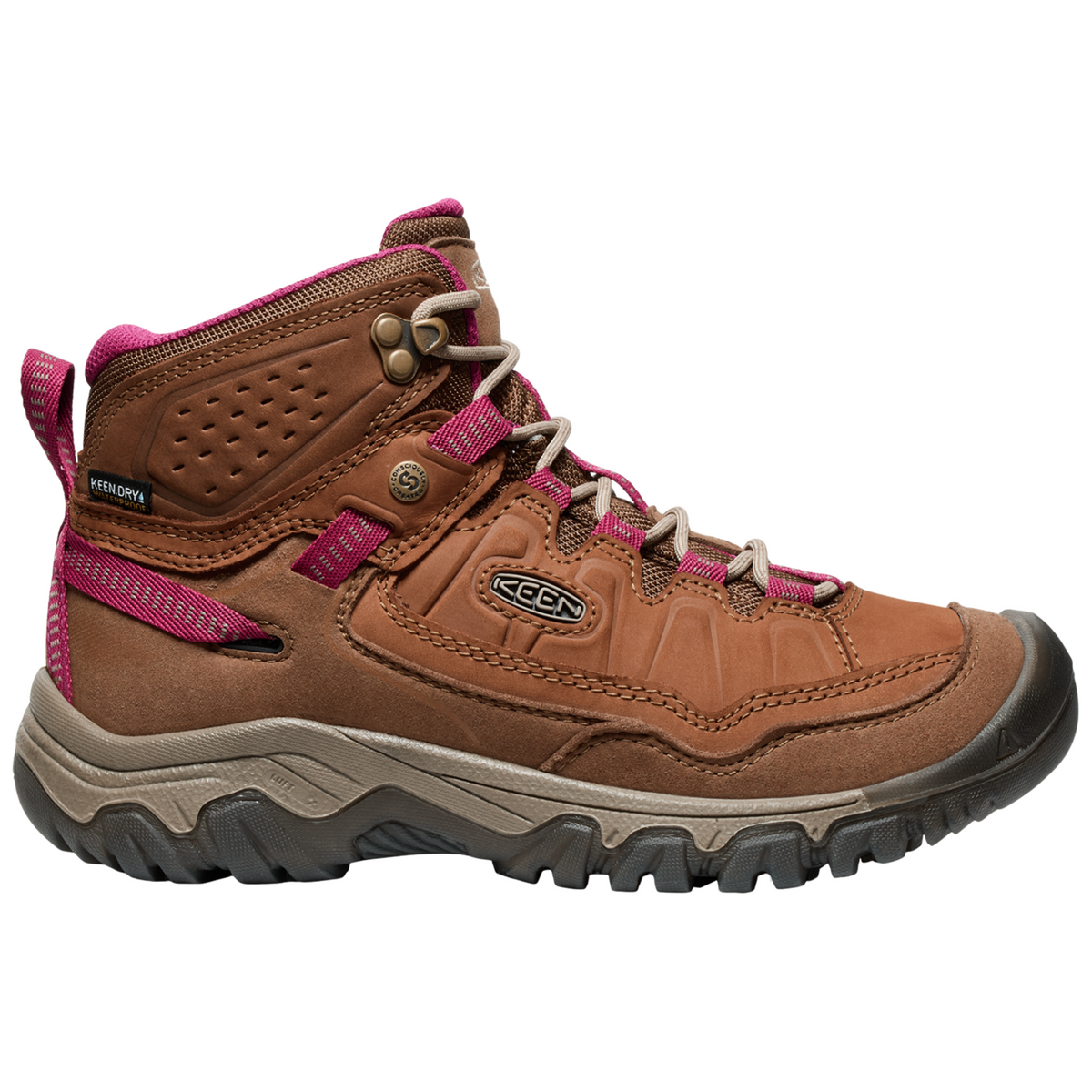 KEEN W Targhee IV Mid WP Wander-/Trekkingschuhe halbhoch in BRAUN