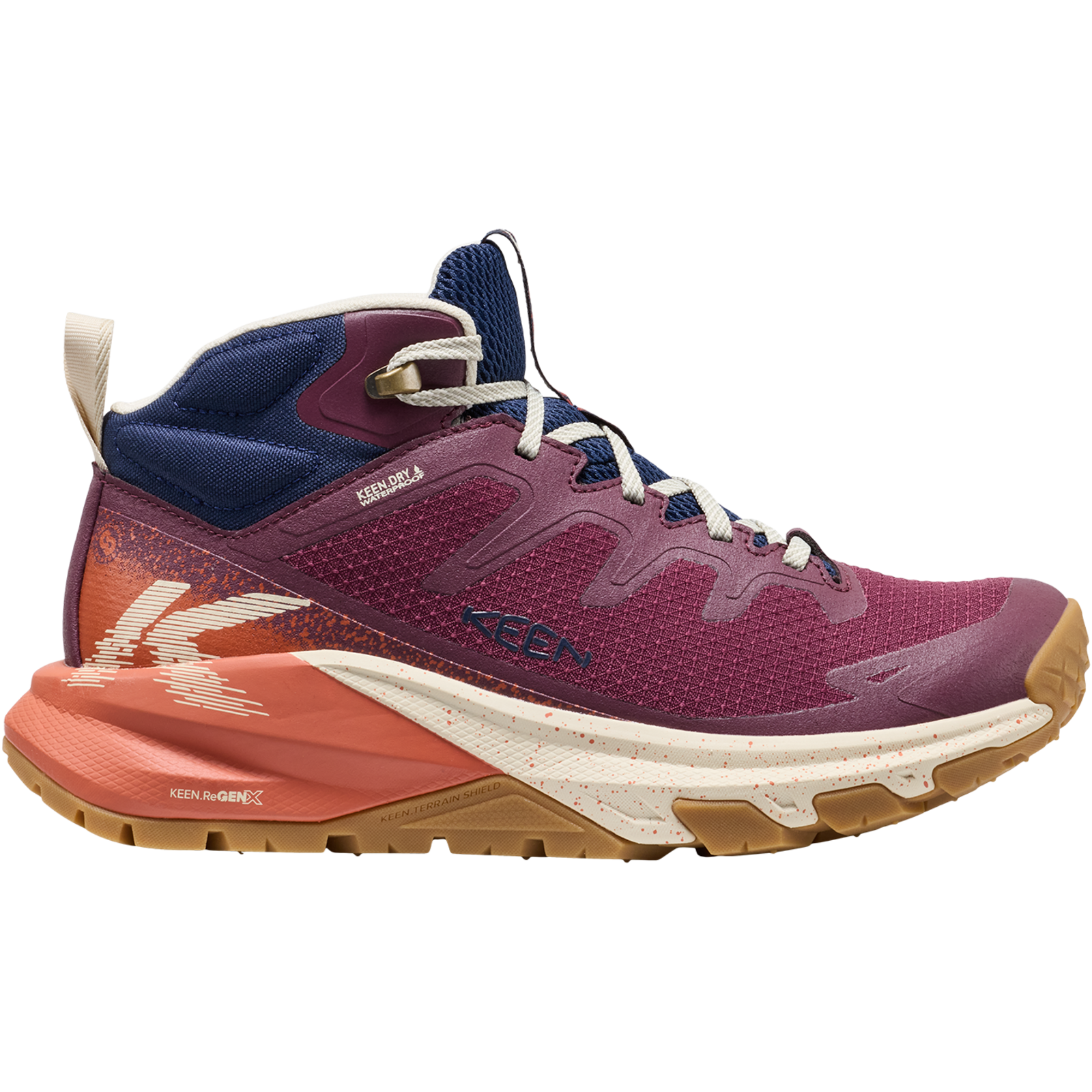 KEEN W Targhee Apex Mid WP Wander-/Trekkingschuhe halbhoch in ROT