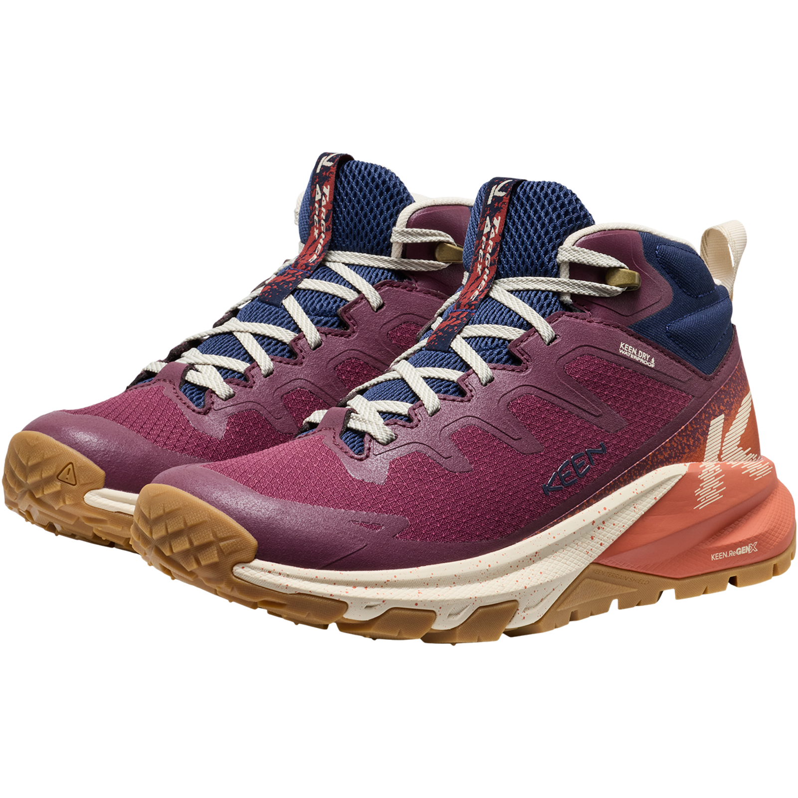 KEEN W Targhee Apex Mid WP Wander-/Trekkingschuhe halbhoch in ROT