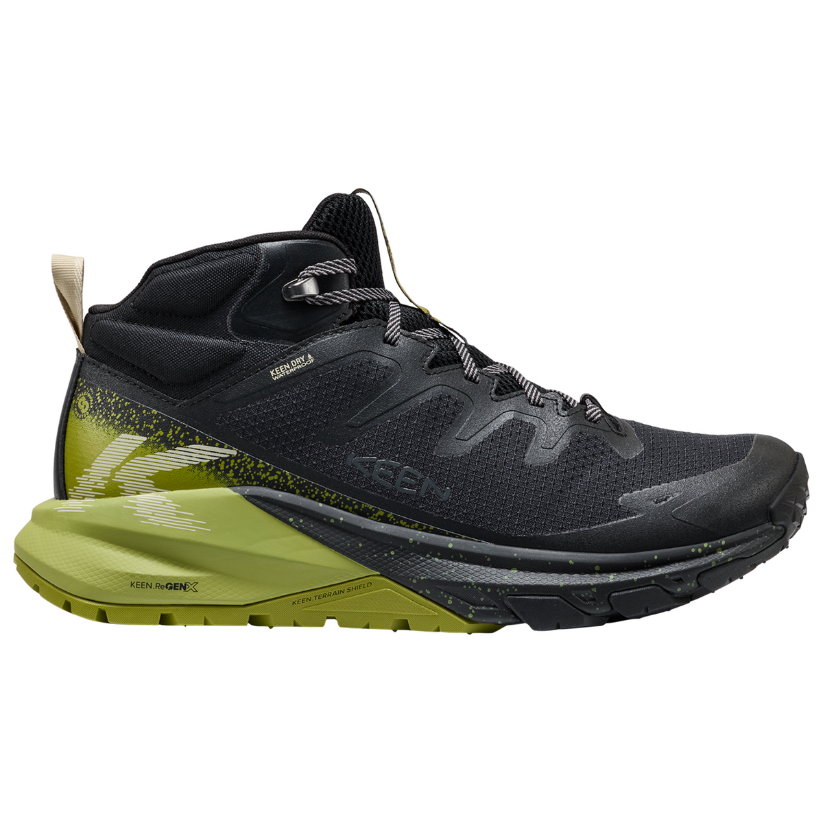 KEEN M Targhee Apex Mid WP Wander-/Trekkingschuhe halbhoch in SCHWARZ