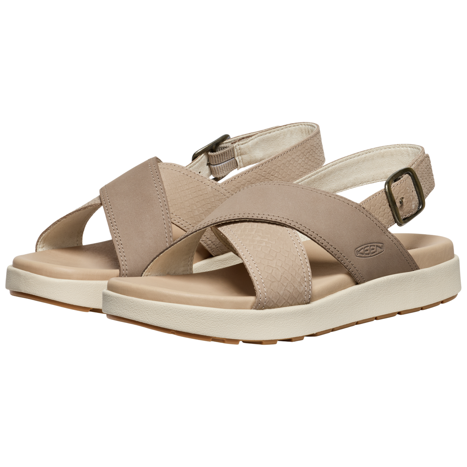 KEEN W Elle Luxe Cross Strap Freizeitsandalen in BEIGE