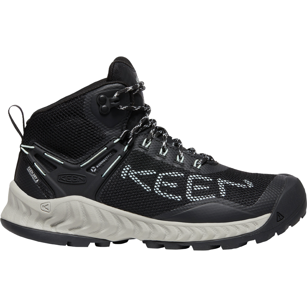 KEEN W Nxis Evo Mid WP Wander-/Trekkingschuhe halbhoch in SCHWARZ