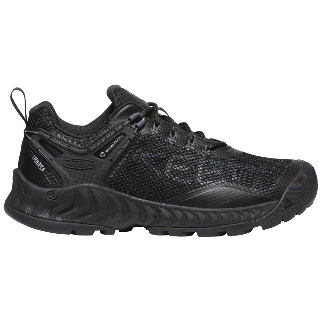 KEEN W Nxis Evo WP Wander-/Trekkingschuhe tief in SCHWARZ
