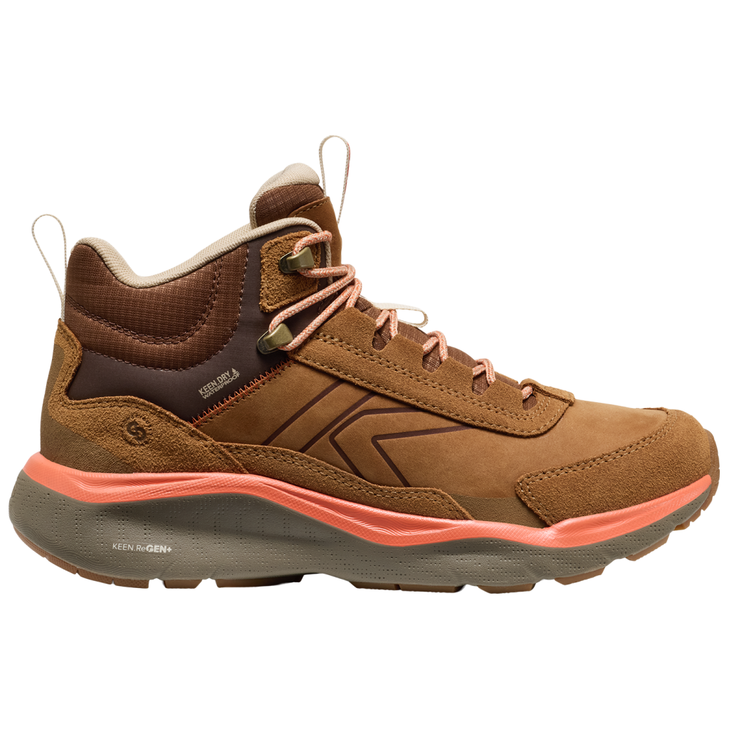 KEEN W Leiki Leather Mid WP Wander-/Trekkingschuhe halbhoch in BEIGE