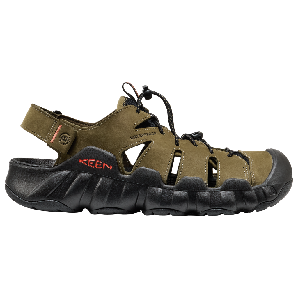 KEEN M Hyperport Leather Fisherman Trekkingsandalen in GRÜN