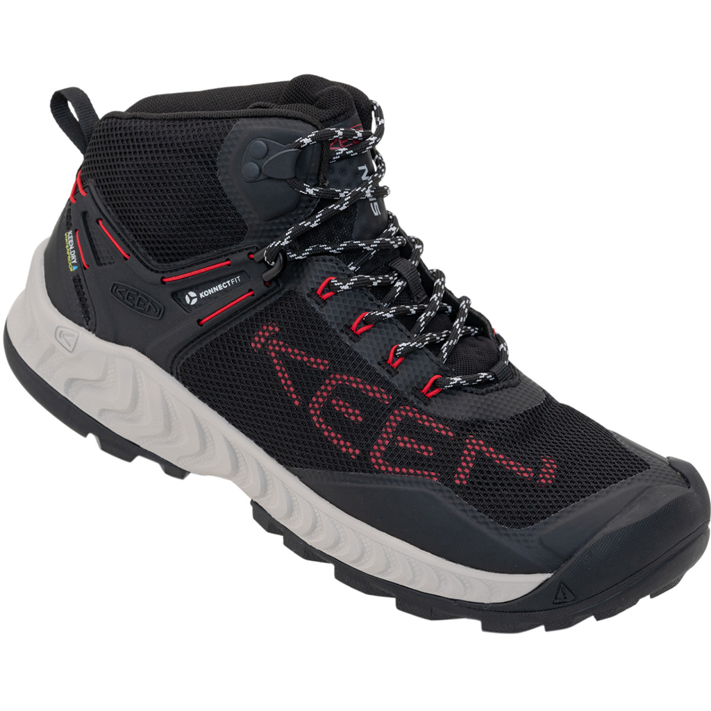 KEEN M Nxis Evo Mid WP Wander-/Trekkingschuhe halbhoch in SCHWARZ