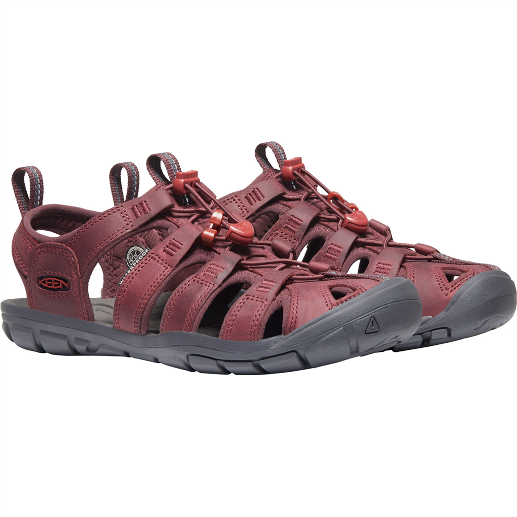 KEEN W Clearwater CNX Leather Trekkingsandalen in ROT