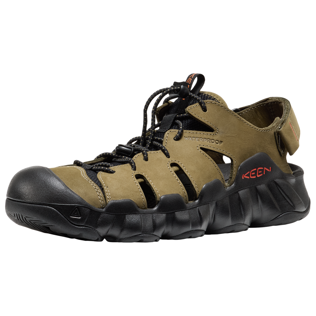 KEEN M Hyperport Leather Fisherman Trekkingsandalen in GRÜN