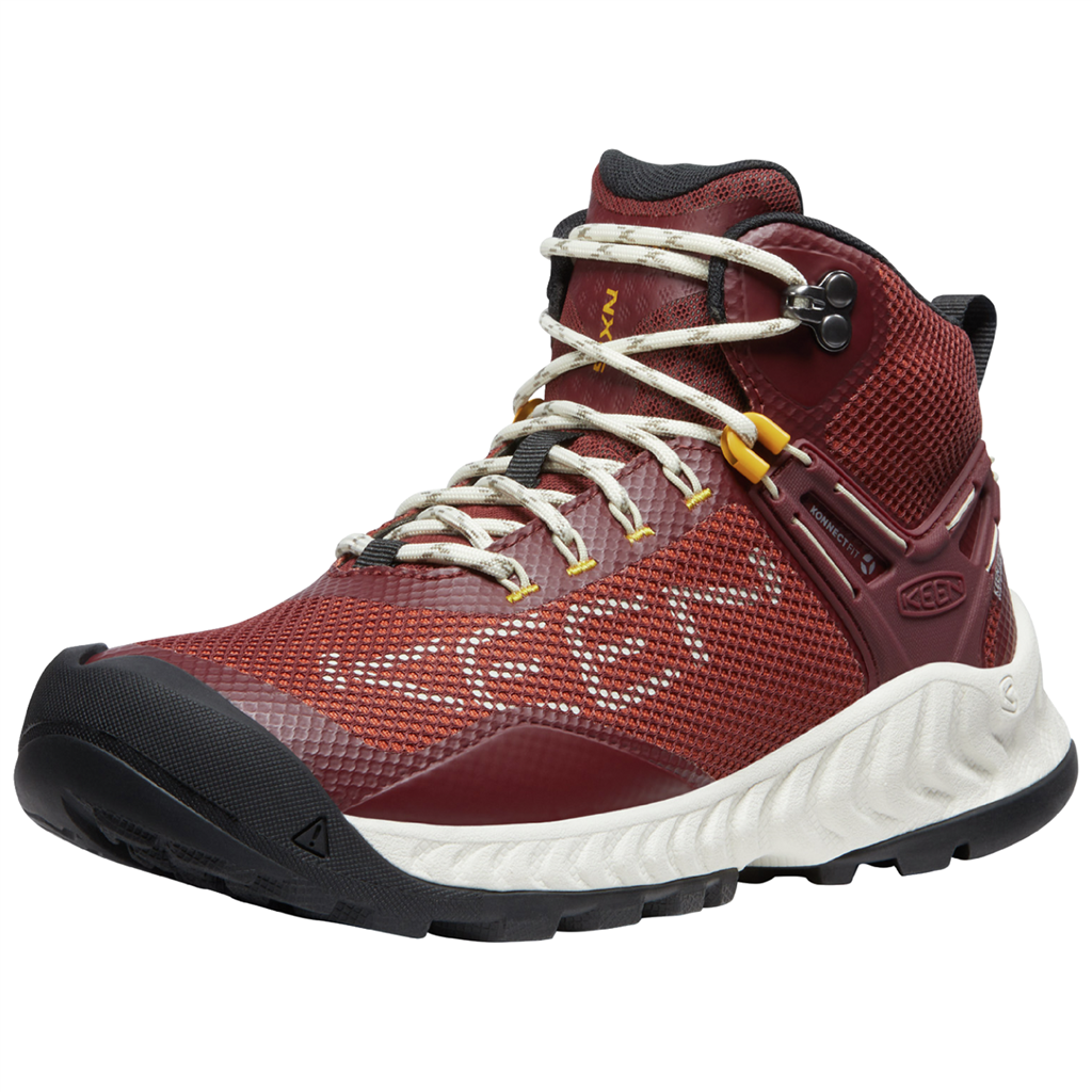 KEEN W Nxis Evo Mid WP Wander-/Trekkingschuhe halbhoch in ROT