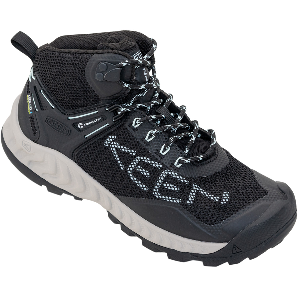 KEEN W Nxis Evo Mid WP Wander-/Trekkingschuhe halbhoch in SCHWARZ