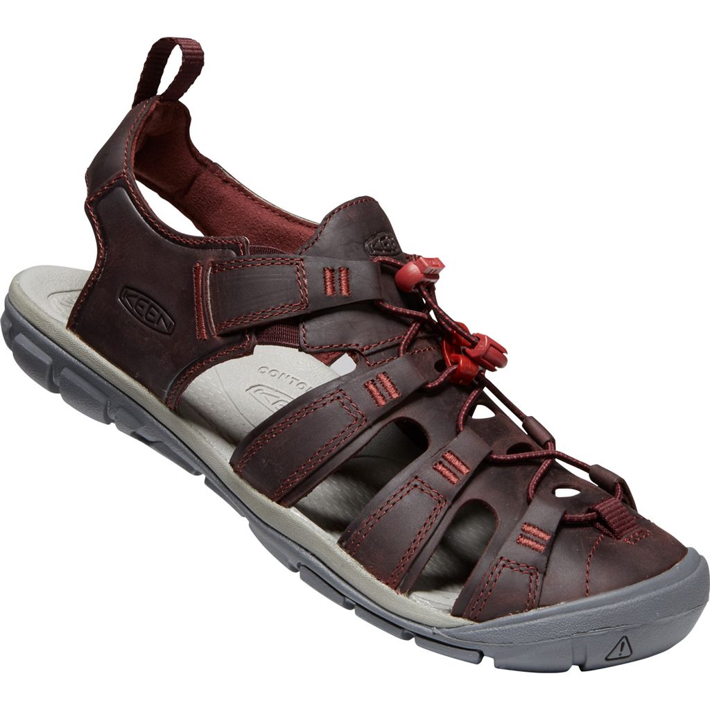 KEEN W Clearwater CNX Leather Trekkingsandalen in ROT