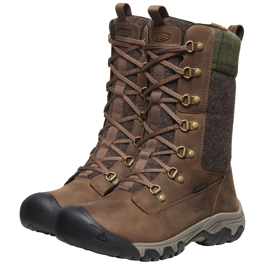 KEEN W Greta Tall Boot WP Winterschuhe in BRAUN