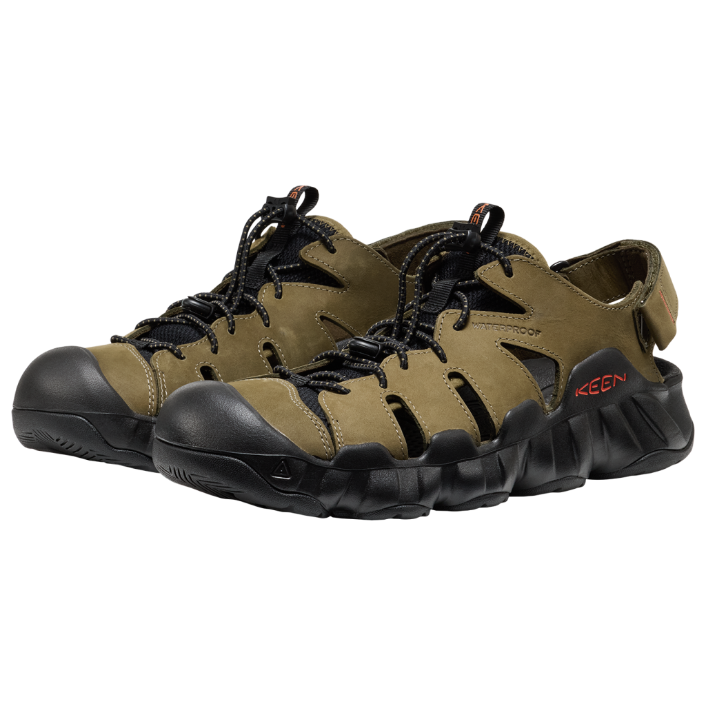 KEEN M Hyperport Leather Fisherman Trekkingsandalen in GRÜN