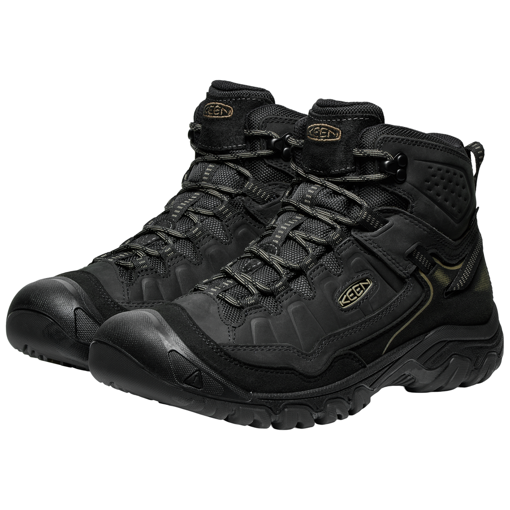 KEEN M Targhee IV Mid WP Wander-/Trekkingschuhe halbhoch in SCHWARZ