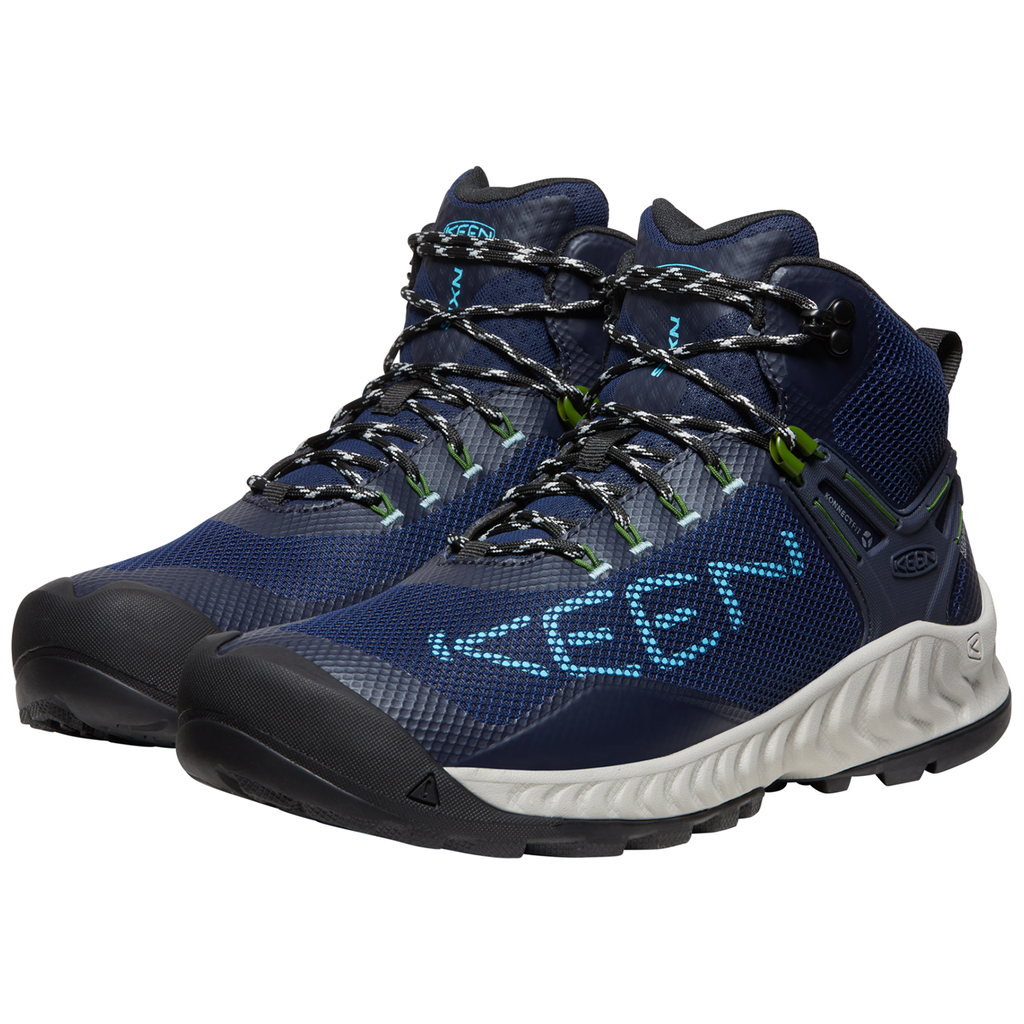 KEEN M Nxis Evo Mid WP Wander-/Trekkingschuhe halbhoch in BLAU